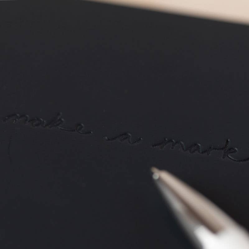 Recycled Leather A5 Lined Notebook – CHARCOAL