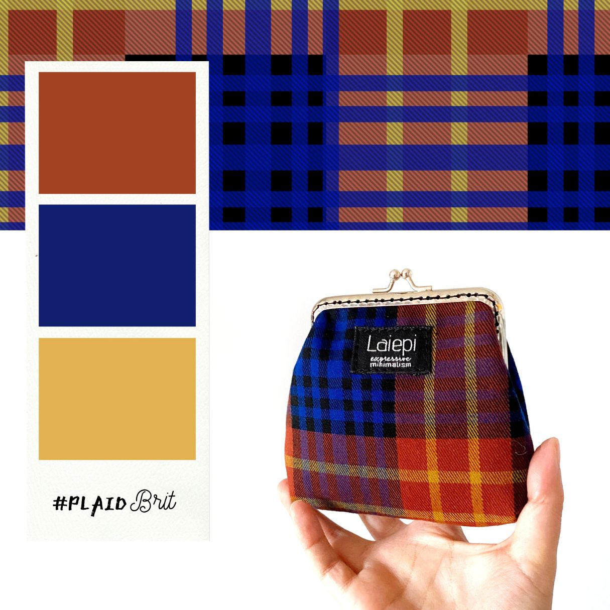 FUJY Portamonete clic-clac - Brit PLAID