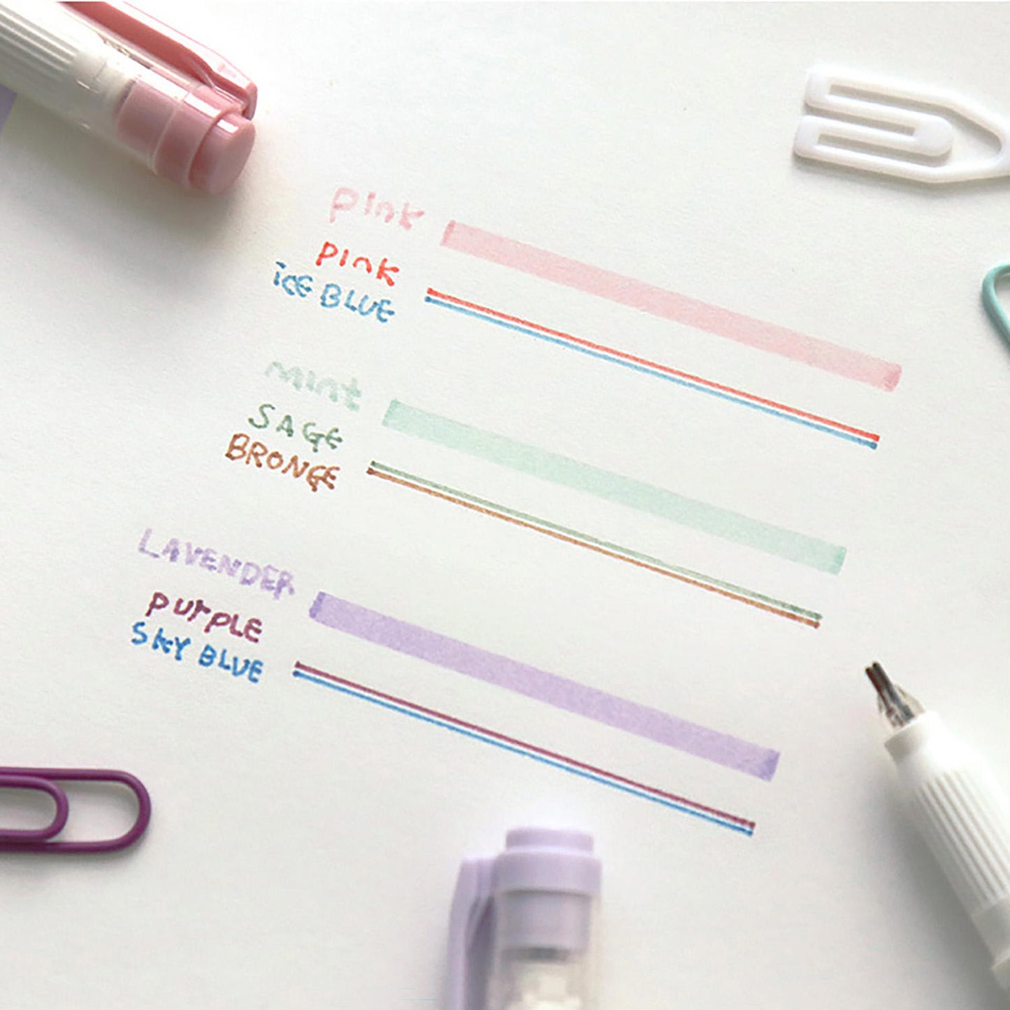 ICONIC Double Line Deco Pen 01 - SPRING