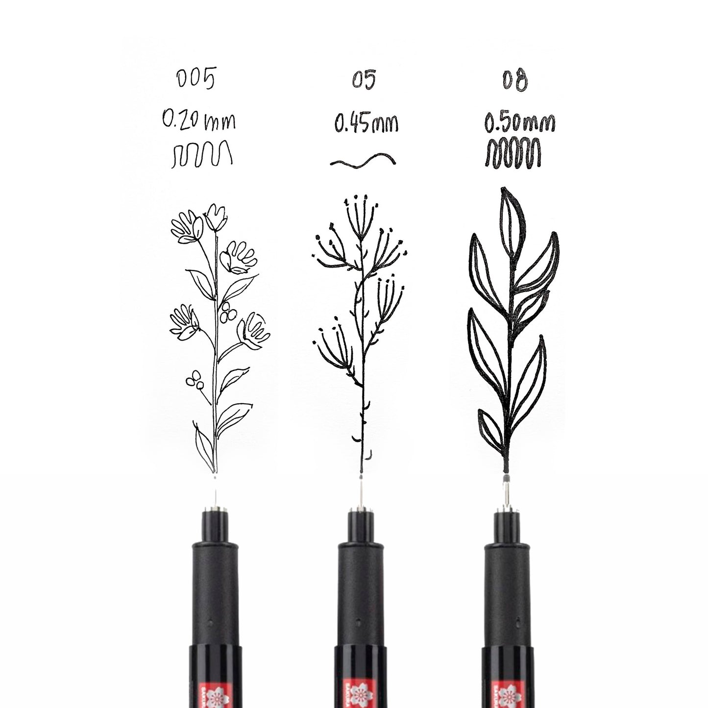 SAKURA Pigma Micron Black & Gold Edition - set 3 con astuccio