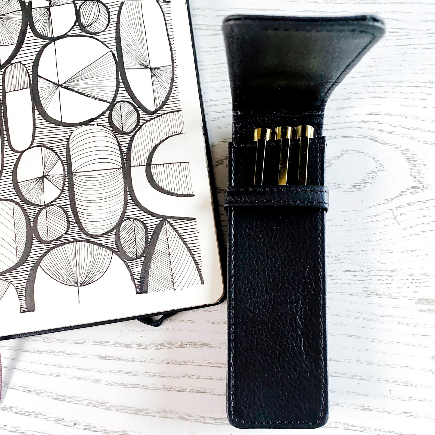SAKURA Pigma Micron Black & Gold Edition - set 3 con astuccio