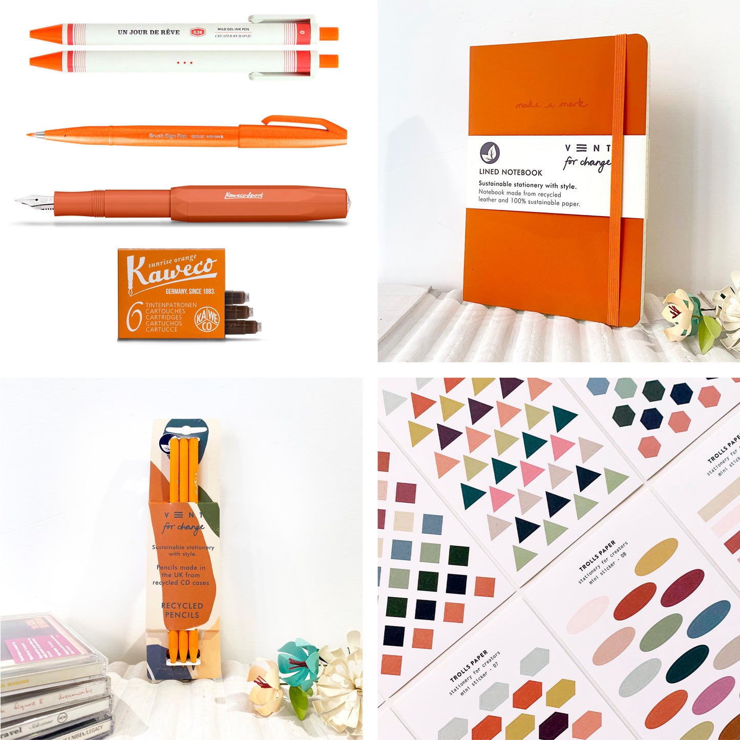 SUNRISE ORANGE Stationery Box