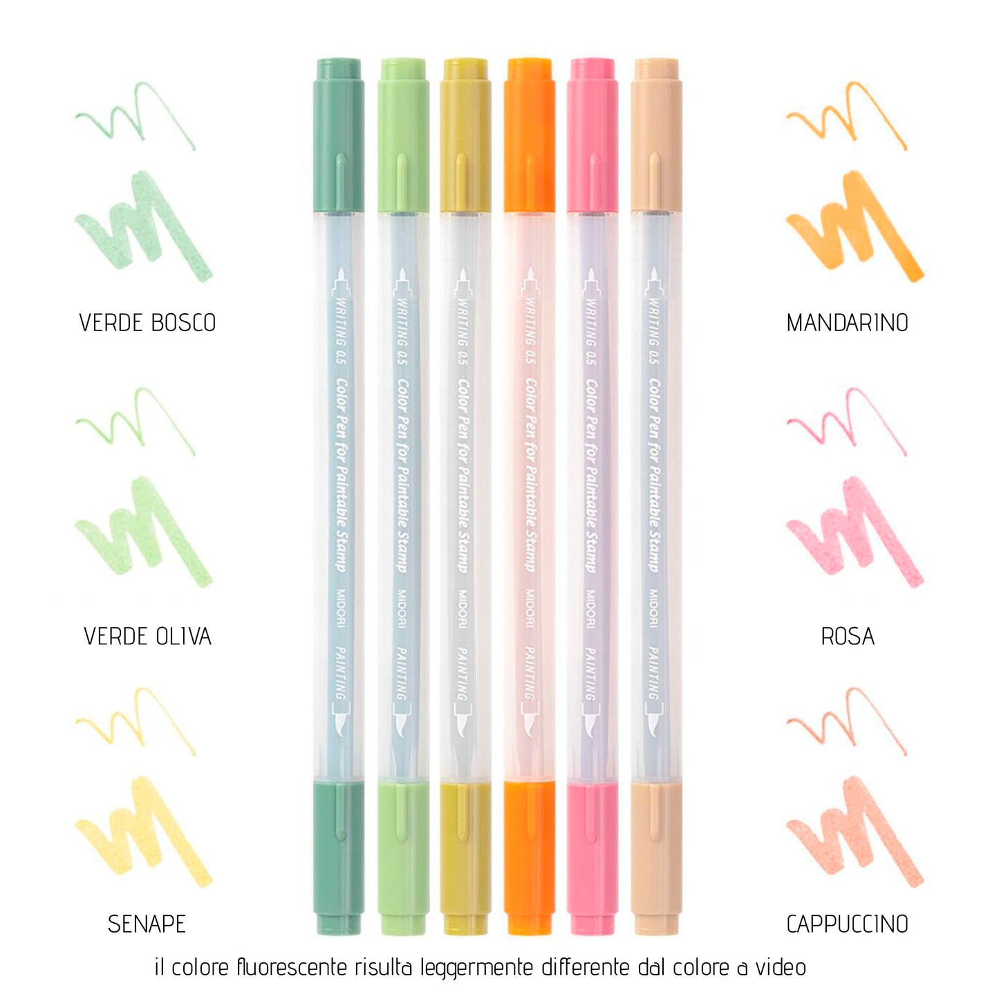 MIDORI dual pen brush - POSITIVENESS