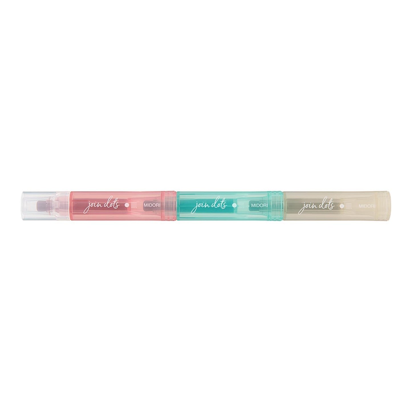MIDORI Join Dots Evidenziatore a 3 colori - MILKY