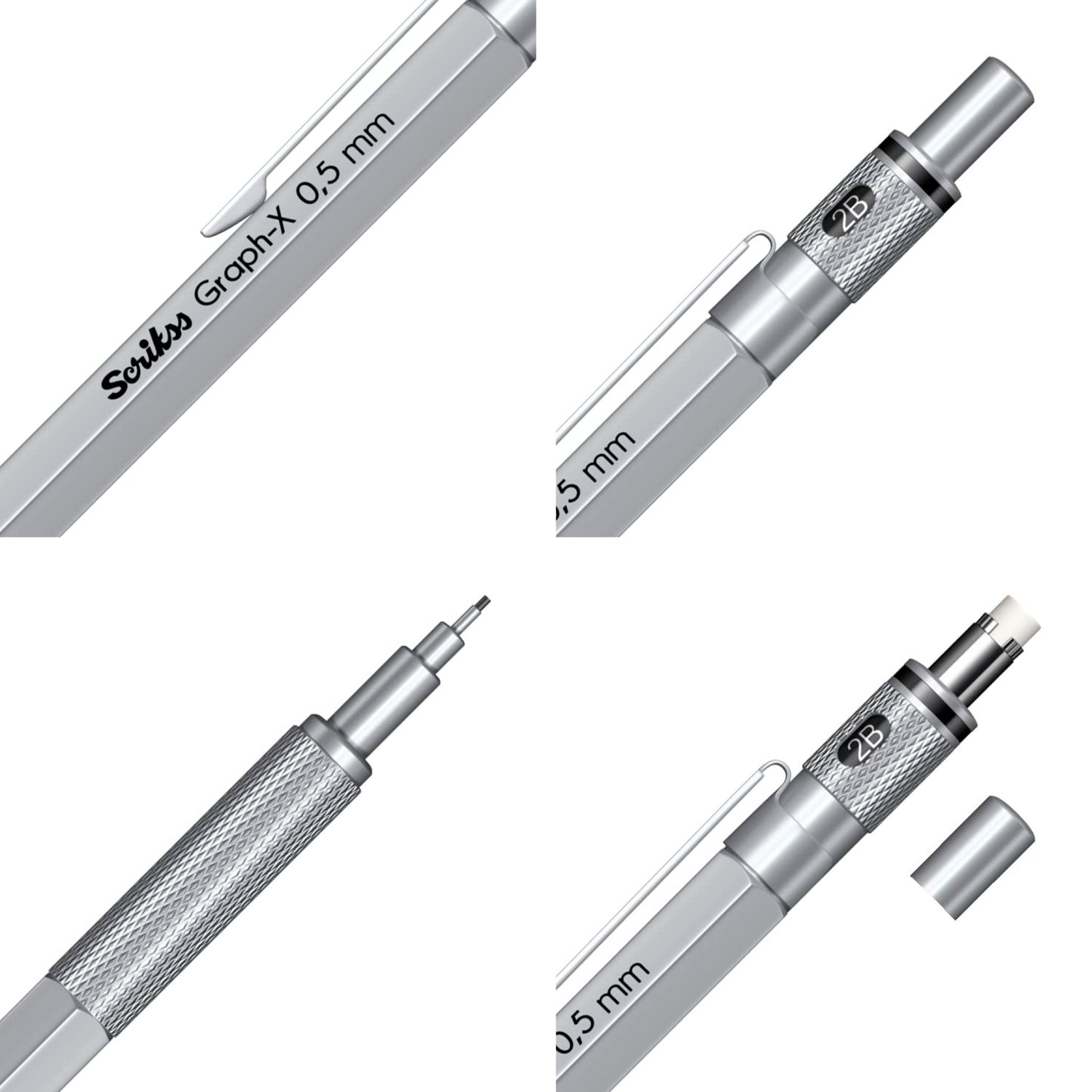 Scrikss Graph-X PORTAMINE 0.5 - Silver