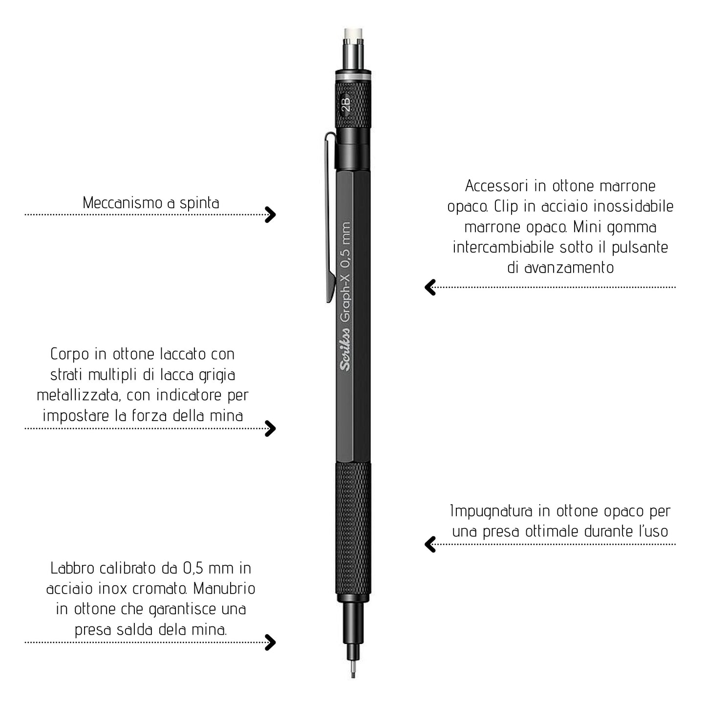 Scrikss Graph-X PORTAMINE 0.5 - Black