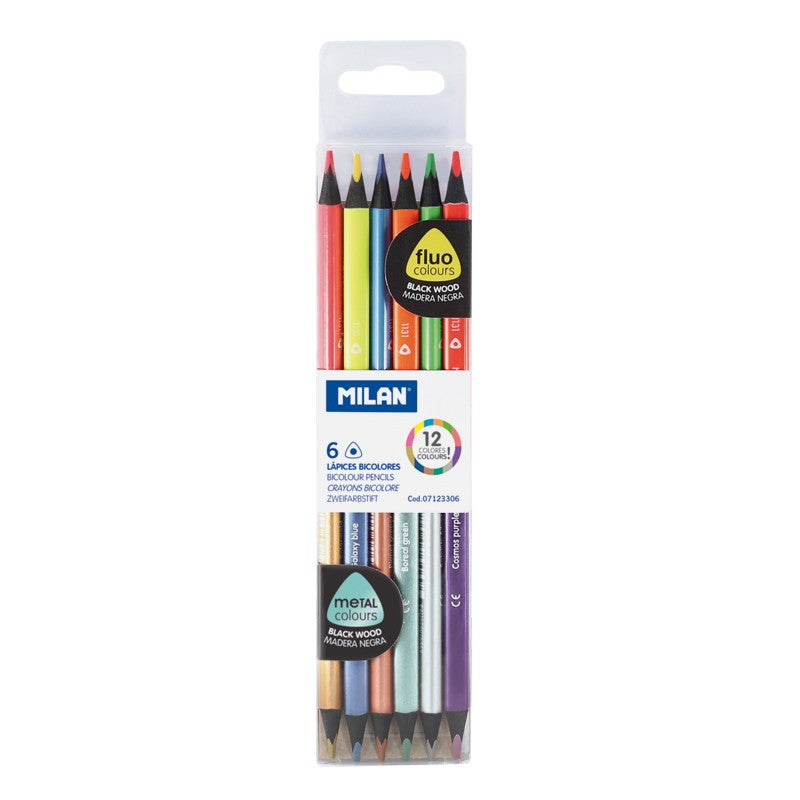 MILAN FLUO&METAL matite - set di 6