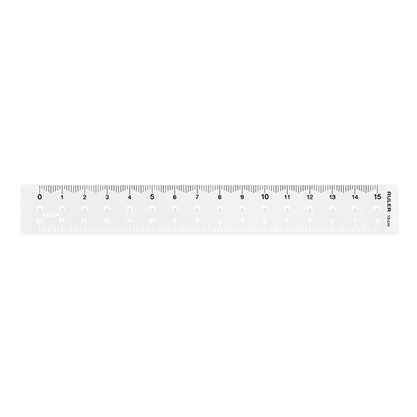 MIDORI CL Ruler 15cm Clear