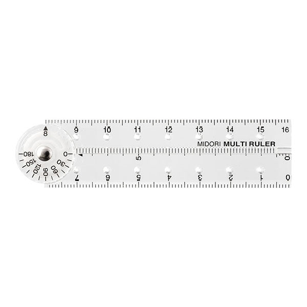 MIDORI Multiruler 16cm CLEAR