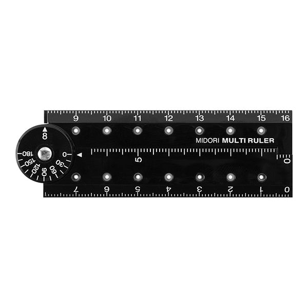 MIDORI Multiruler 16cm BLACK