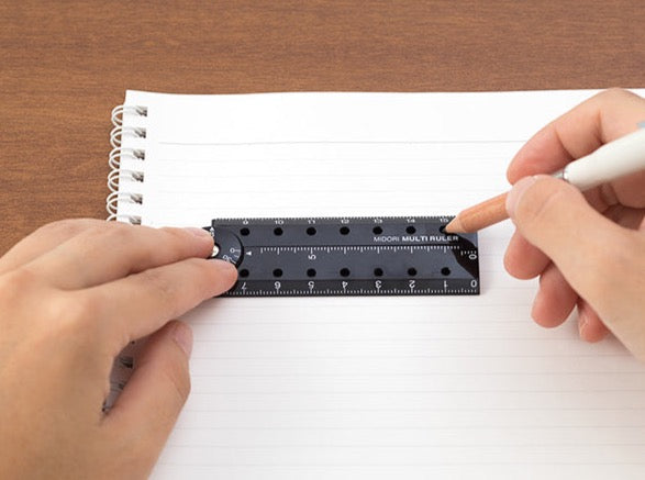 MIDORI Multiruler 16cm BLACK