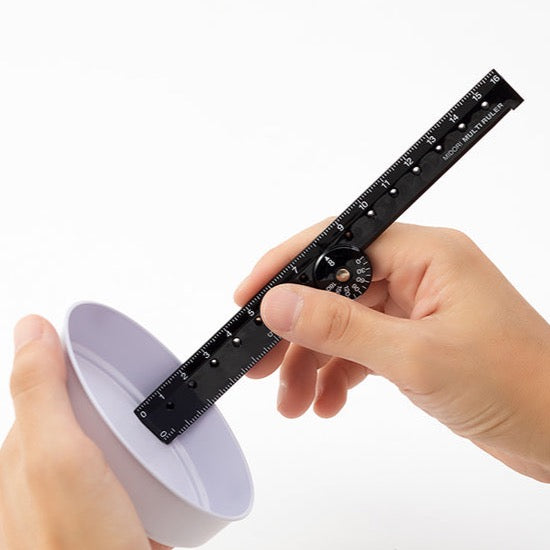 MIDORI Multiruler 16cm BLACK