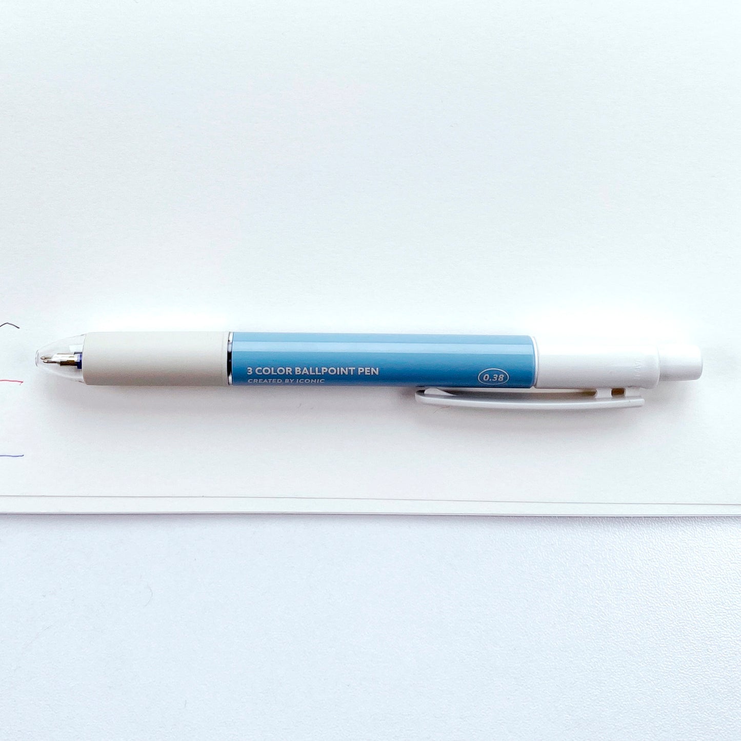 Smooth 3-Color BALLPOINT Pen 0.38 - IndiBlue