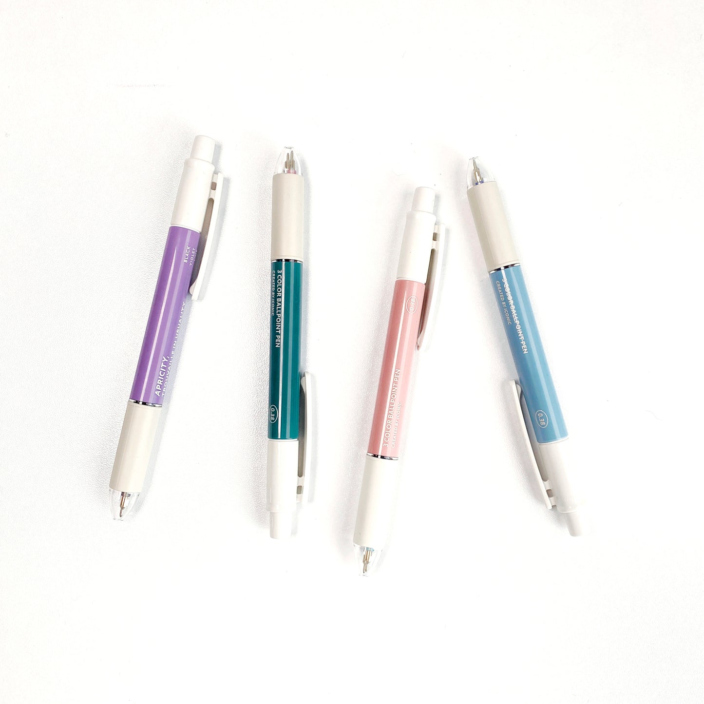 Smooth 3-Color BALLPOINT Pen 0.38 - Pink