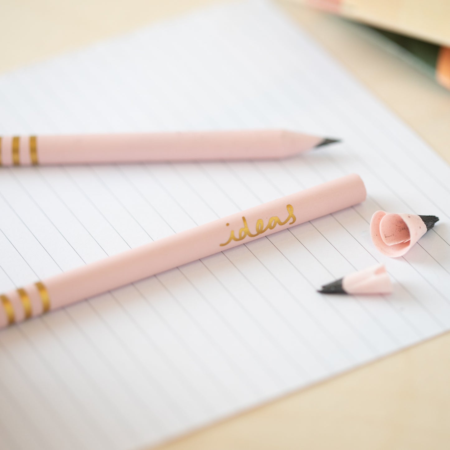 VENT IDEAS Recycled Pencils - Pink & Cream