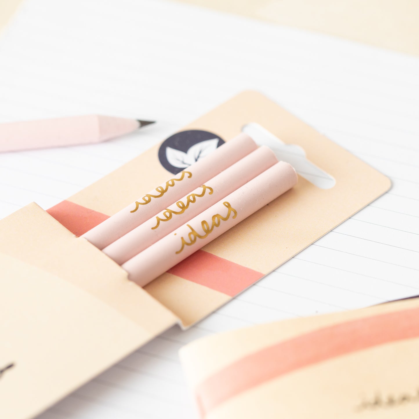 VENT IDEAS Recycled Pencils - Pink & Cream