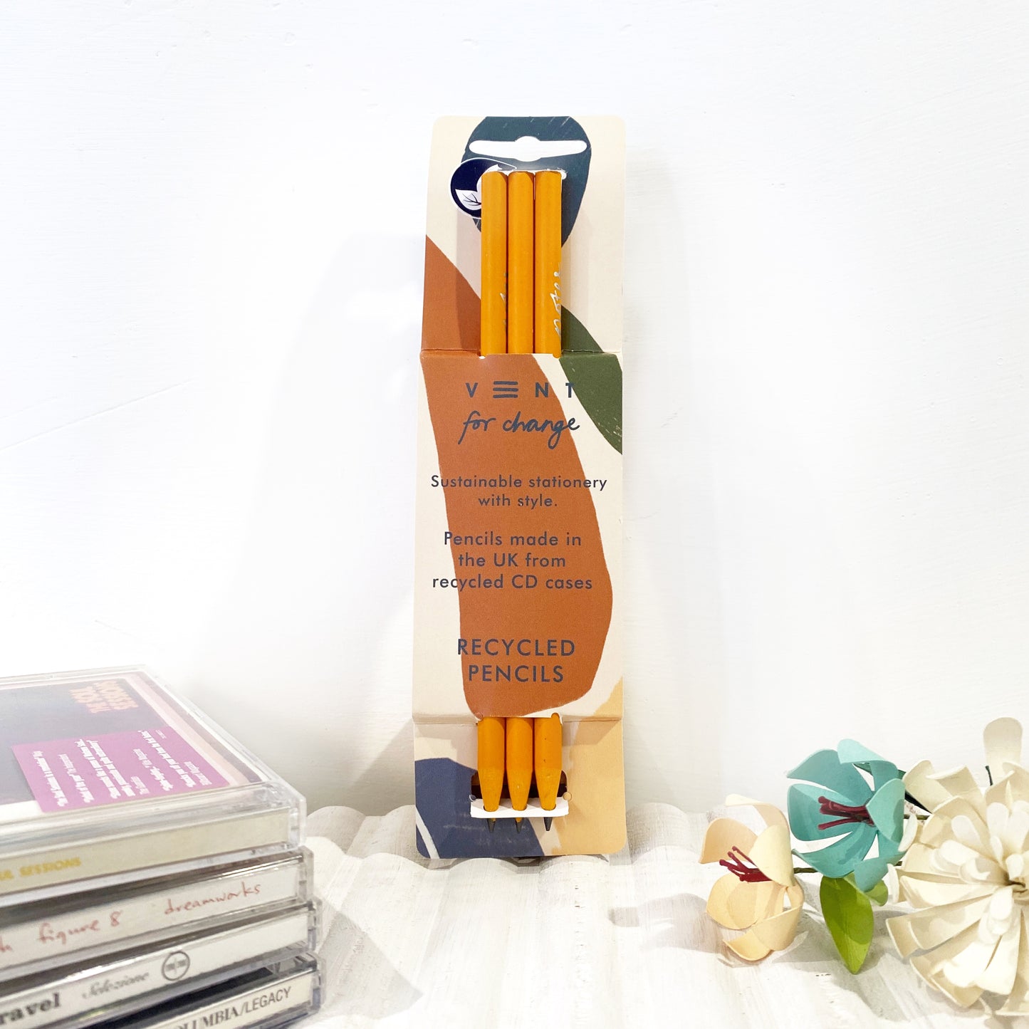 VENT IDEAS Recycled Pencils - Earth Orange