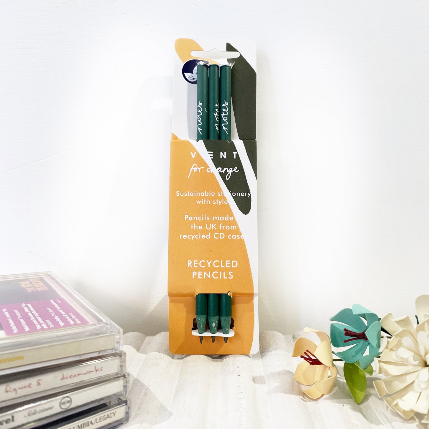 VENT IDEAS Recycled Pencils - Olive Green