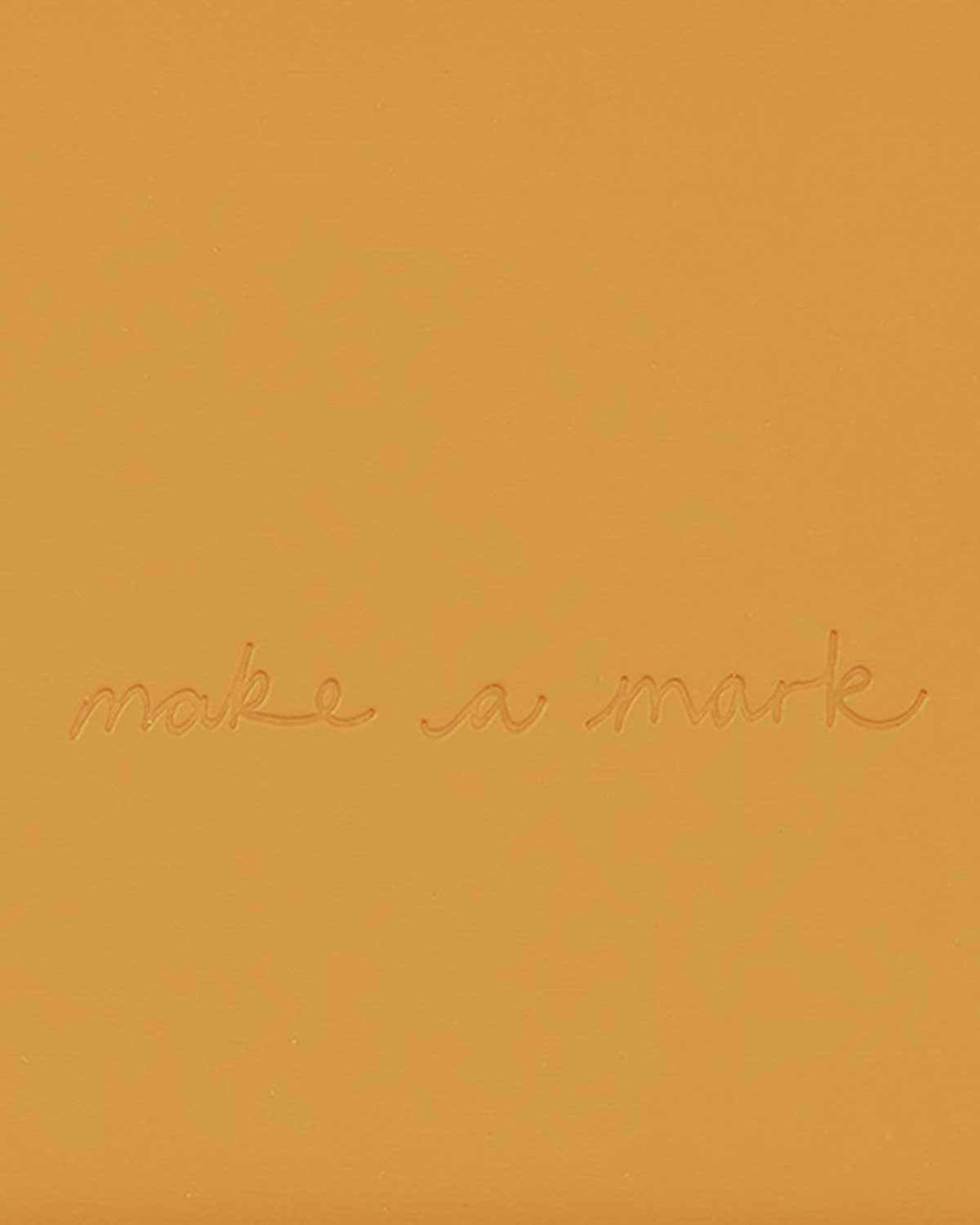 Recycled Leather A5 Lined Notebook – MUSTARD YELLOW