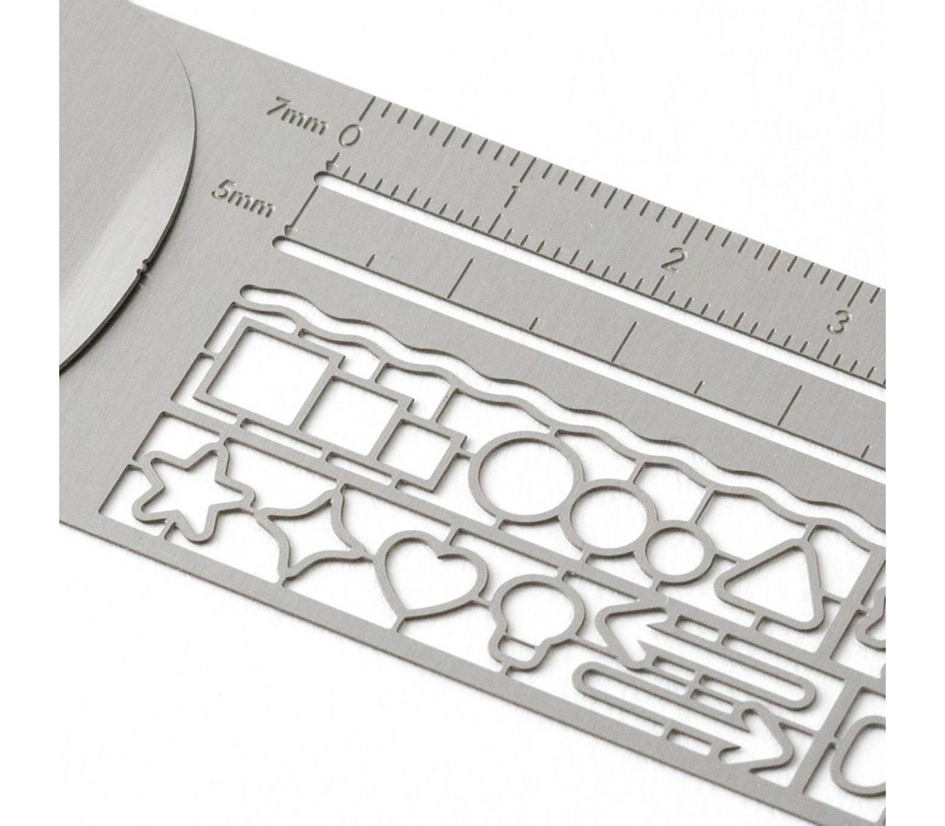 Midori Clip RULER Silver