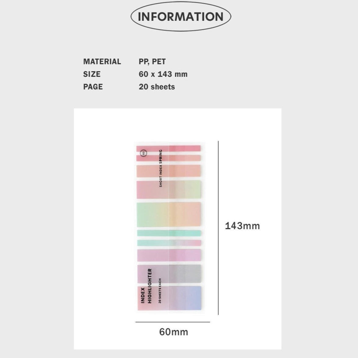 Iconic INDEX Short Highlighter - 03 SPRING