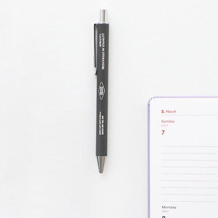 Non-Slip Smooth GEL PEN 0.38 Charcoal