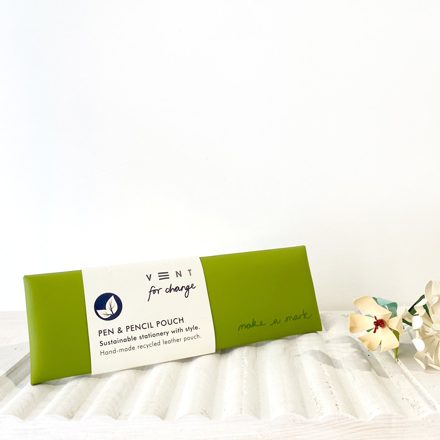 VENT Astuccio in Pelle Riciclata - GREEN