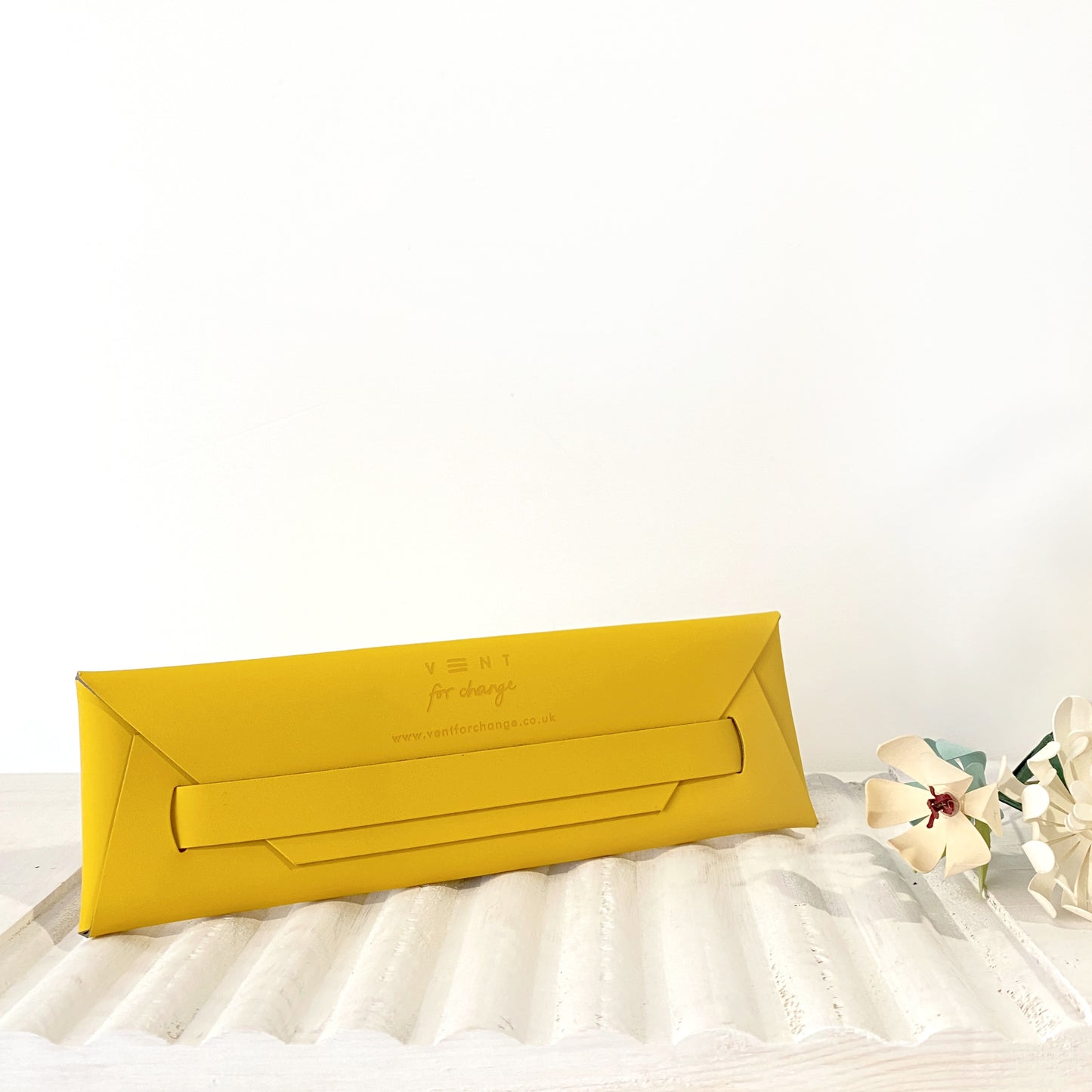 VENT Astuccio in Pelle Riciclata - YELLOW