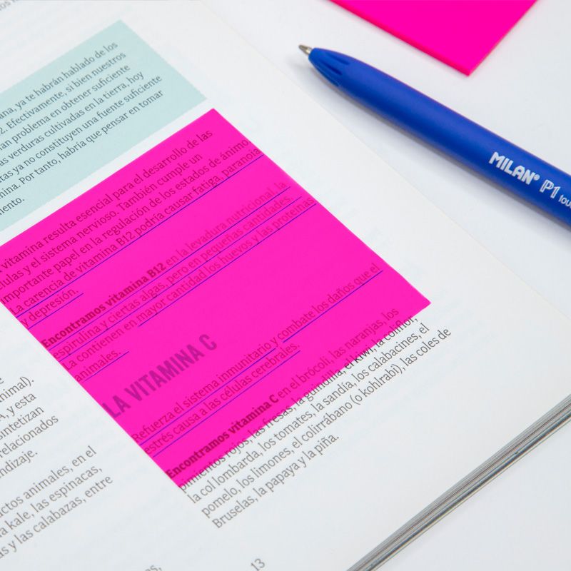 MILAN Sticky Fluo notes - PINK