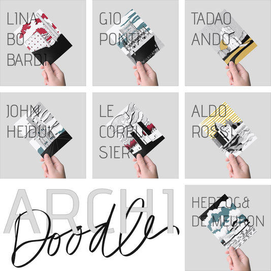 Laiepi ARCHI Cards – Greeting Cards “Architettura in Doodle”
