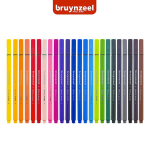BRUYNZEEL Fineliners - Set 24 pennarelli punta fine