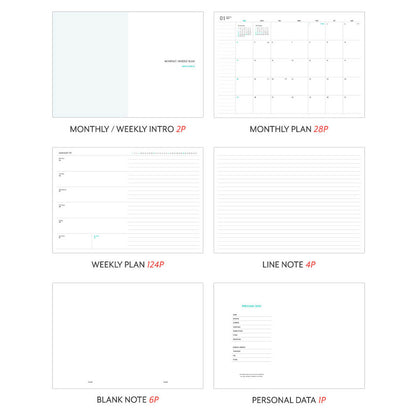 2026 FLOW Diary - weekly planner A5