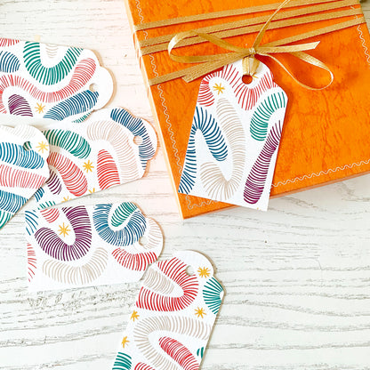 6 Gift Tags - Etichette Regalo Illustrate