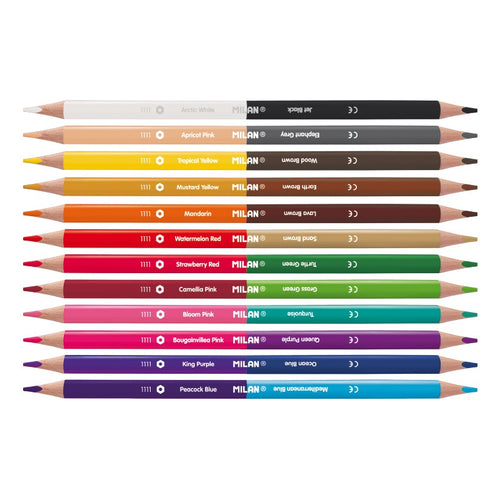 MILAN matite colorate - scatola 12 Bicolor