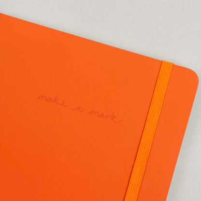 Recycled Leather A5 Lined Notebook – Burnt Orange