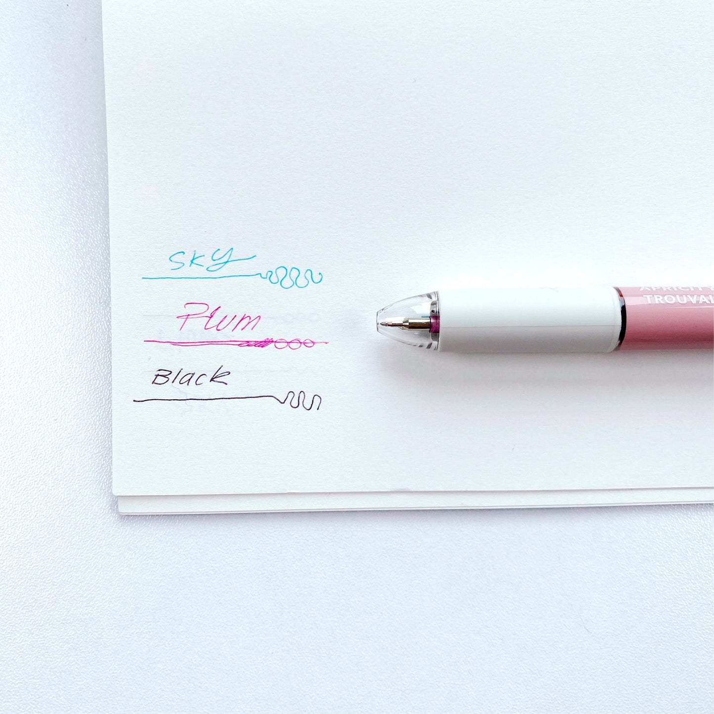 Smooth 3-Color BALLPOINT Pen 0.38 - Pink