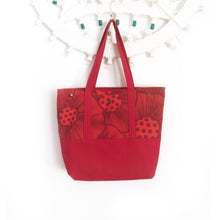 Carica l&#39;immagine nel visualizzatore di Gallery, Tote bag Reversibile Rosso - PAPAVERI