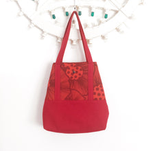 Carica l&#39;immagine nel visualizzatore di Gallery, Tote bag Reversibile Rosso - PAPAVERI