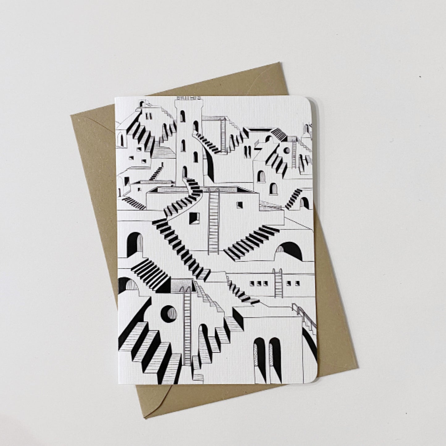 Laiepi Greeting Card - STAIRS