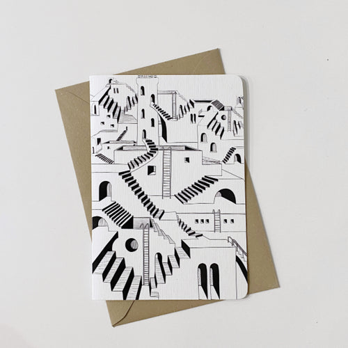 Laiepi Greeting Card - STAIRS