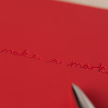 Carica l&#39;immagine nel visualizzatore di Gallery, Recycled Leather A5 Lined Notebook – RED
