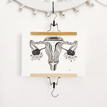 Carica l&#39;immagine nel visualizzatore di Gallery, Illustrazione anatomica &quot;Utero&quot;