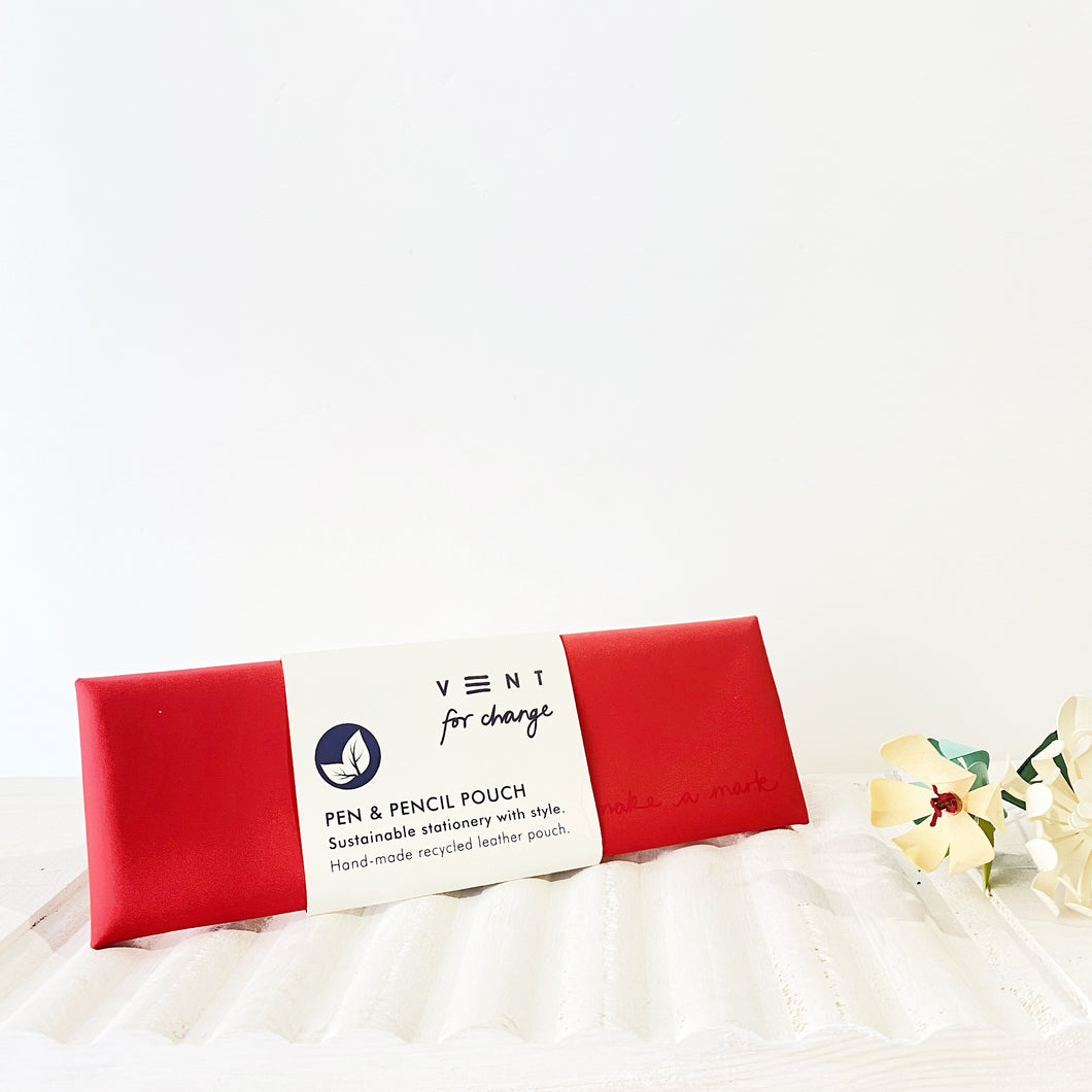 VENT Astuccio in Pelle Riciclata - RED